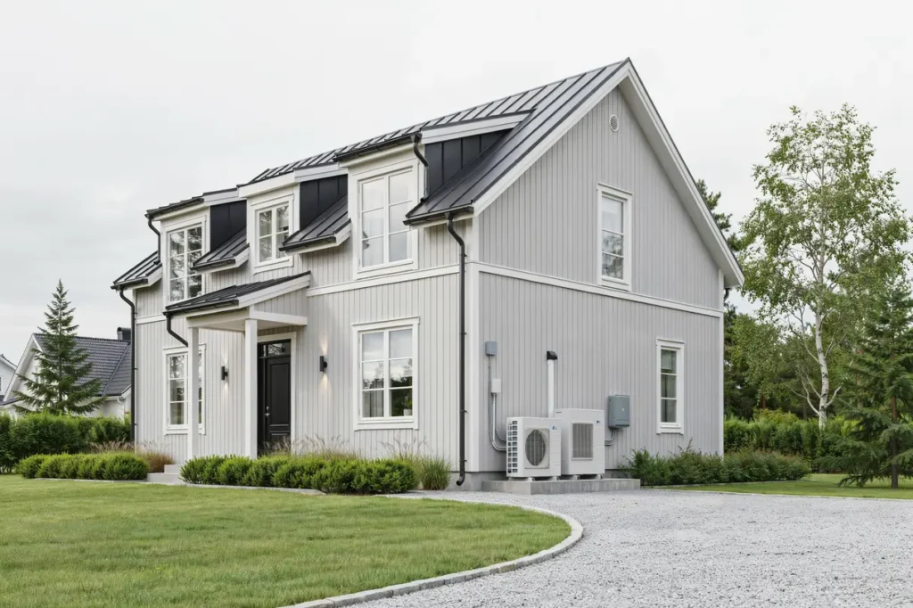 elinstallation f r ny luftv rmepump i villa i ribby
